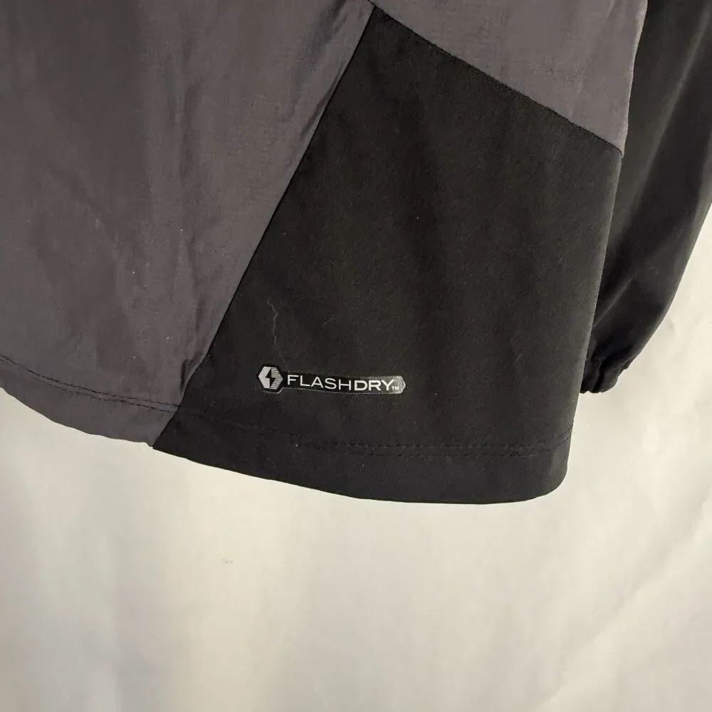 The North Face Windbreaker Mens Medium Black Full Flight Series Flash Dry Pocket